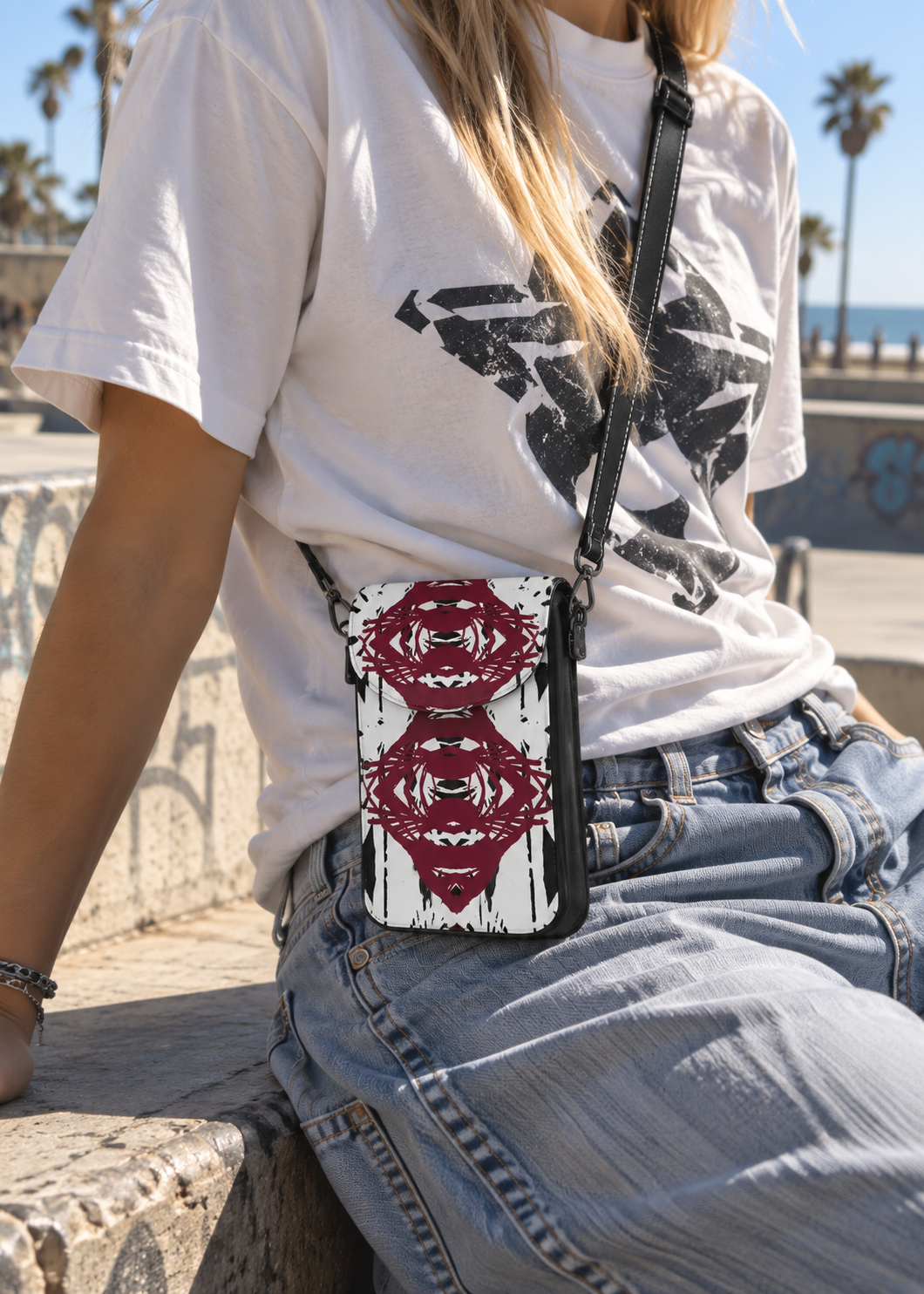 MATRIXMADNESS-001 Crossbody Wallet Bag